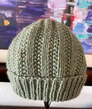 Load image into Gallery viewer, Kona ~ Knit Chemo Cap Pattern by Knots of Love