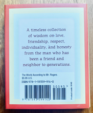 Load image into Gallery viewer, The World According to Mr. Rogers - By Fred Rogers (BEST SELLER)
