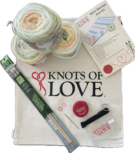 Complete Knit NICU Blanket Kit: Summer Bouquet