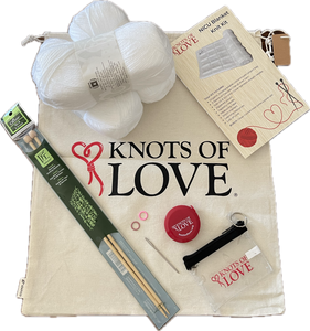 Complete Knit NICU Blanket Kit: Color: Classic White