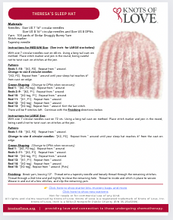 Load image into Gallery viewer, Theresa&#39;s Sleep Hat ~ Knit Beanie Pattern by Knots of Love